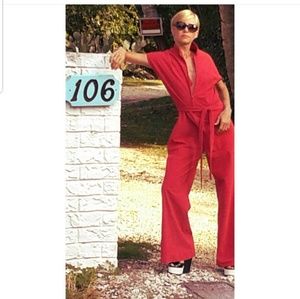 Vintage fuchsia jumpsuit